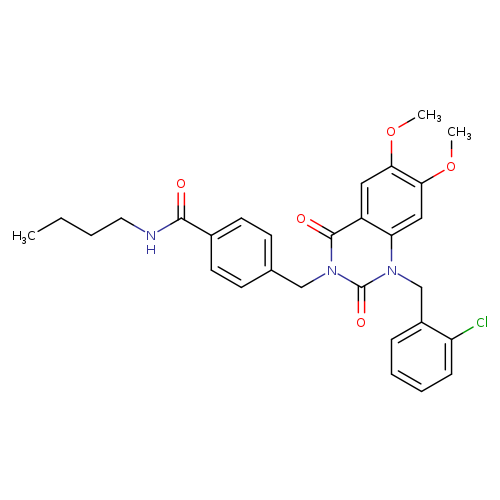 N-butyl-4-({1-[(2-chlorophenyl)methyl]-6,7-dimethoxy-2,4-dioxo-1,2,3,4-tetrahydroquinazolin-3-yl}methyl)benzamide