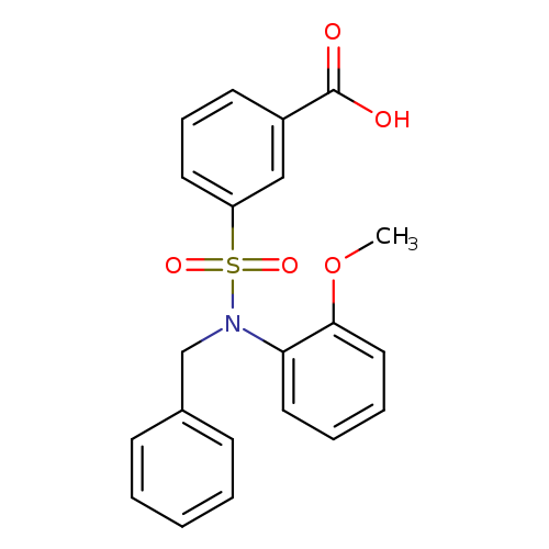 3-[benzyl(2-methoxyphenyl)sulfamoyl]benzoic acid