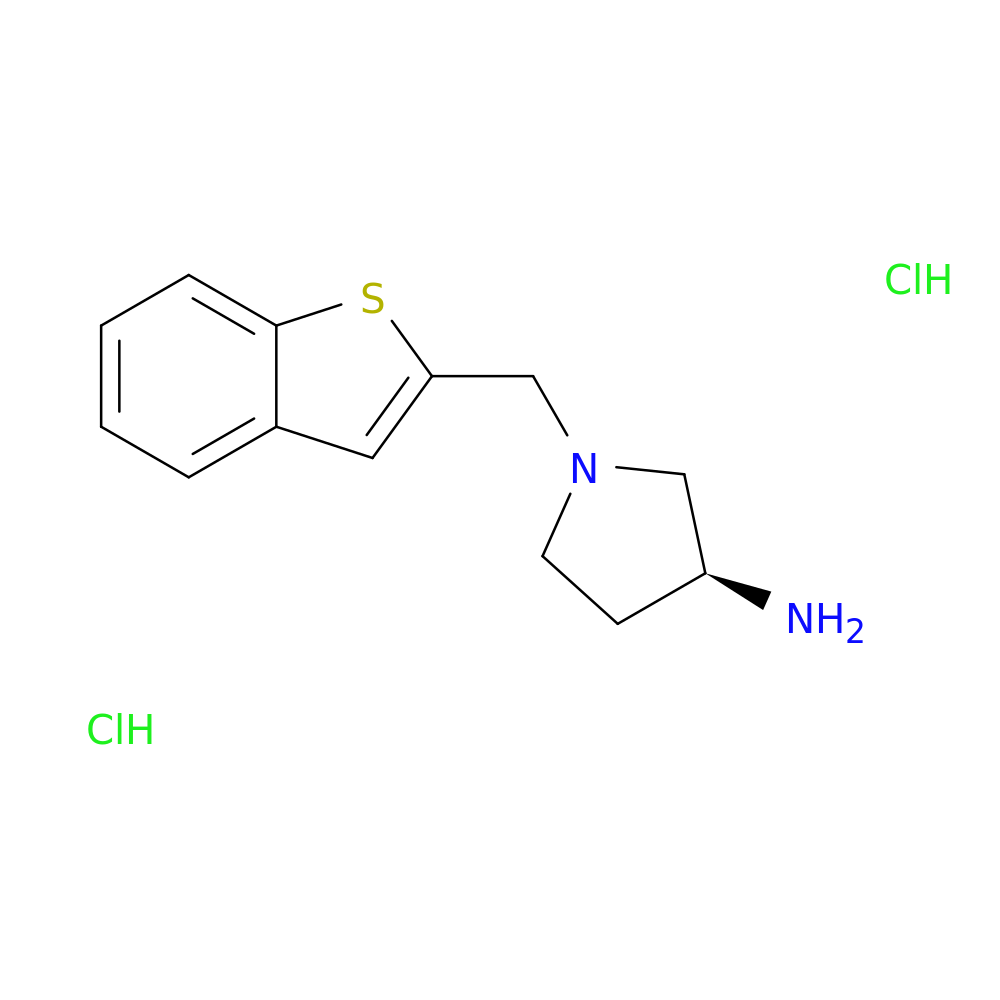 (3S)-1-[(1-benzothiophen-2-yl)methyl]pyrrolidin-3-amine dihydrochloride