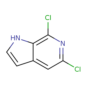 1H-Pyrrolo[2,3-c]pyridine, 5,7-dichloro-