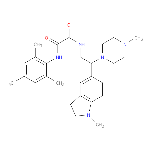 N'-[2-(1-methyl-2,3-dihydro-1H-indol-5-yl)-2-(4-methylpiperazin-1-yl)ethyl]-N-(2,4,6-trimethylphenyl)ethanediamide