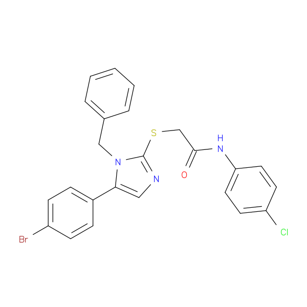 2-{[1-benzyl-5-(4-bromophenyl)-1H-imidazol-2-yl]sulfanyl}-N-(4-chlorophenyl)acetamide