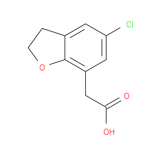 2-(5-Chloro-2,3-dihydro-1-benzofuran-7-yl)acetic acid
