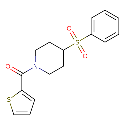 4-(benzenesulfonyl)-1-(thiophene-2-carbonyl)piperidine