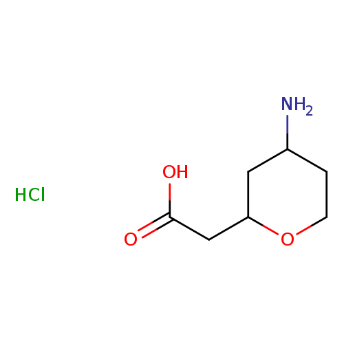 2-(4-aminooxan-2-yl)aceticacidhydrochloride,Mixtureofdiastereomers