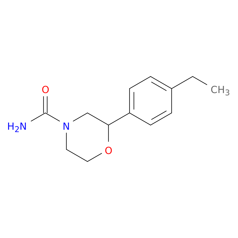 2-(4-ethylphenyl)morpholine-4-carboxamide