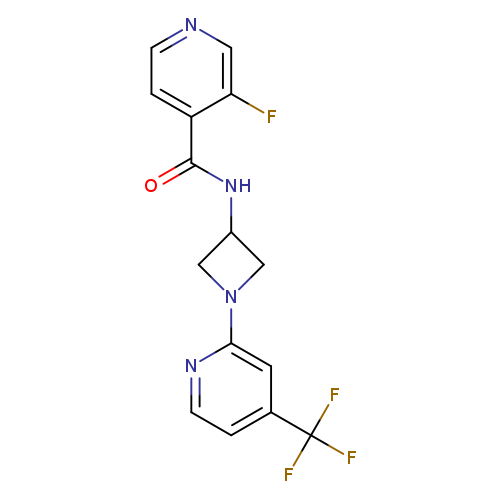 3-fluoro-N-{1-[4-(trifluoromethyl)pyridin-2-yl]azetidin-3-yl}pyridine-4-carboxamide