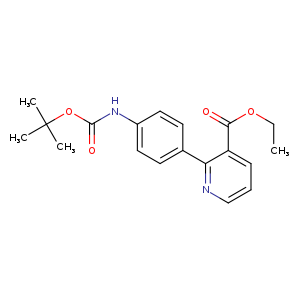 ethyl 2-(4-((tert-butoxycarbonyl)amino)phenyl)nicotinate