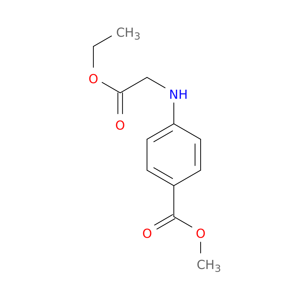 Benzoic acid, 4-[(2-ethoxy-2-oxoethyl)amino]-, methyl ester