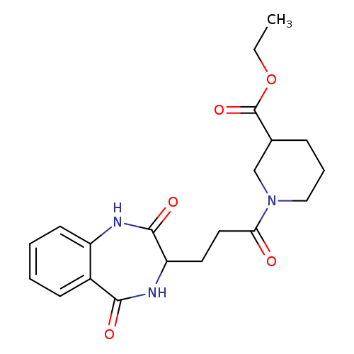 ethyl 1-[3-(2,5-dioxo-2,3,4,5-tetrahydro-1H-1,4-benzodiazepin-3-yl)propanoyl]piperidine-3-carboxylate