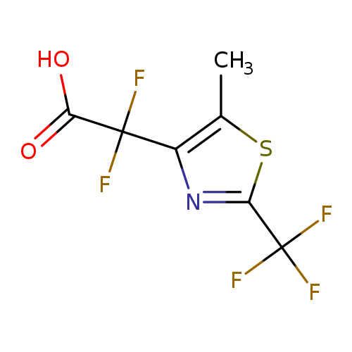 2,2-difluoro-2-[5-methyl-2-(trifluoromethyl)-1,3-thiazol-4-yl]aceticacid