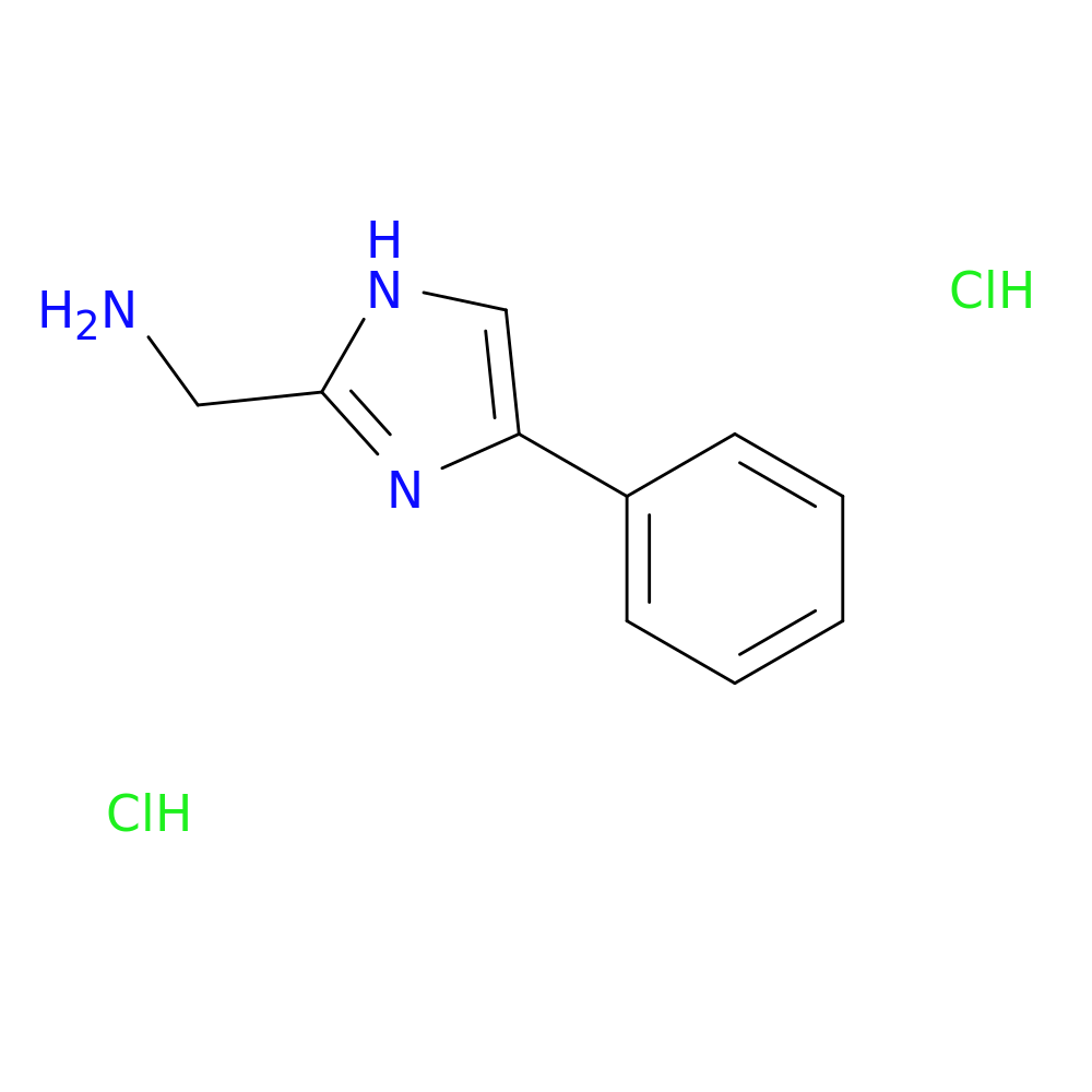 (4-phenyl-1H-imidazol-2-yl)methanamine dihydrochloride