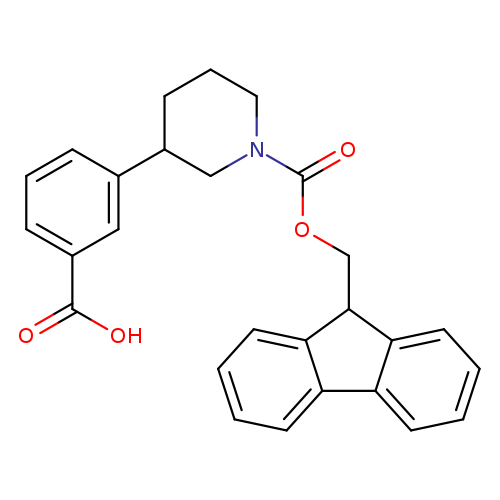 3-(1-{[(9H-fluoren-9-yl)methoxy]carbonyl}piperidin-3-yl)benzoic acid