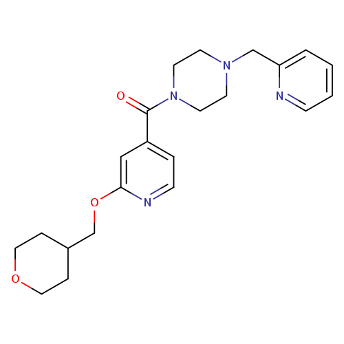 1-{2-[(oxan-4-yl)methoxy]pyridine-4-carbonyl}-4-[(pyridin-2-yl)methyl]piperazine