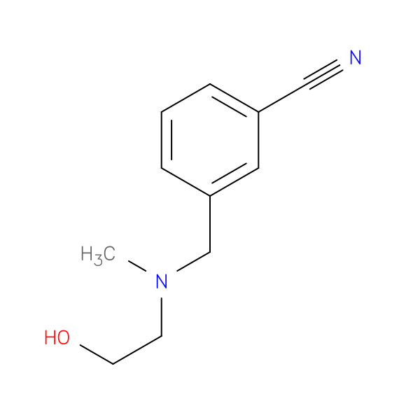3-(((2-Hydroxyethyl)(methyl)amino)methyl)benzonitrile