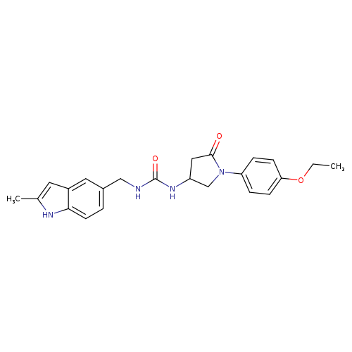 3-[1-(4-ethoxyphenyl)-5-oxopyrrolidin-3-yl]-1-[(2-methyl-1H-indol-5-yl)methyl]urea