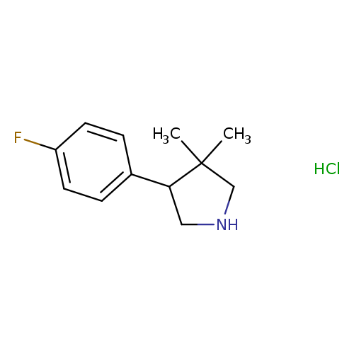4-(4-fluorophenyl)-3,3-dimethylpyrrolidine hydrochloride