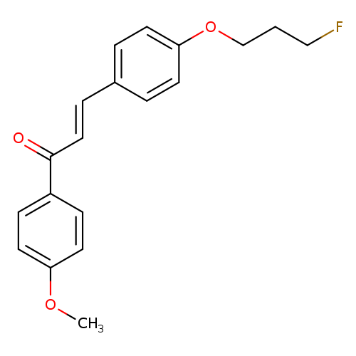 (2E)-3-[4-(3-fluoropropoxy)phenyl]-1-(4-methoxyphenyl)prop-2-en-1-one