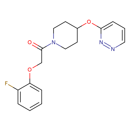 2-(2-fluorophenoxy)-1-[4-(pyridazin-3-yloxy)piperidin-1-yl]ethan-1-one