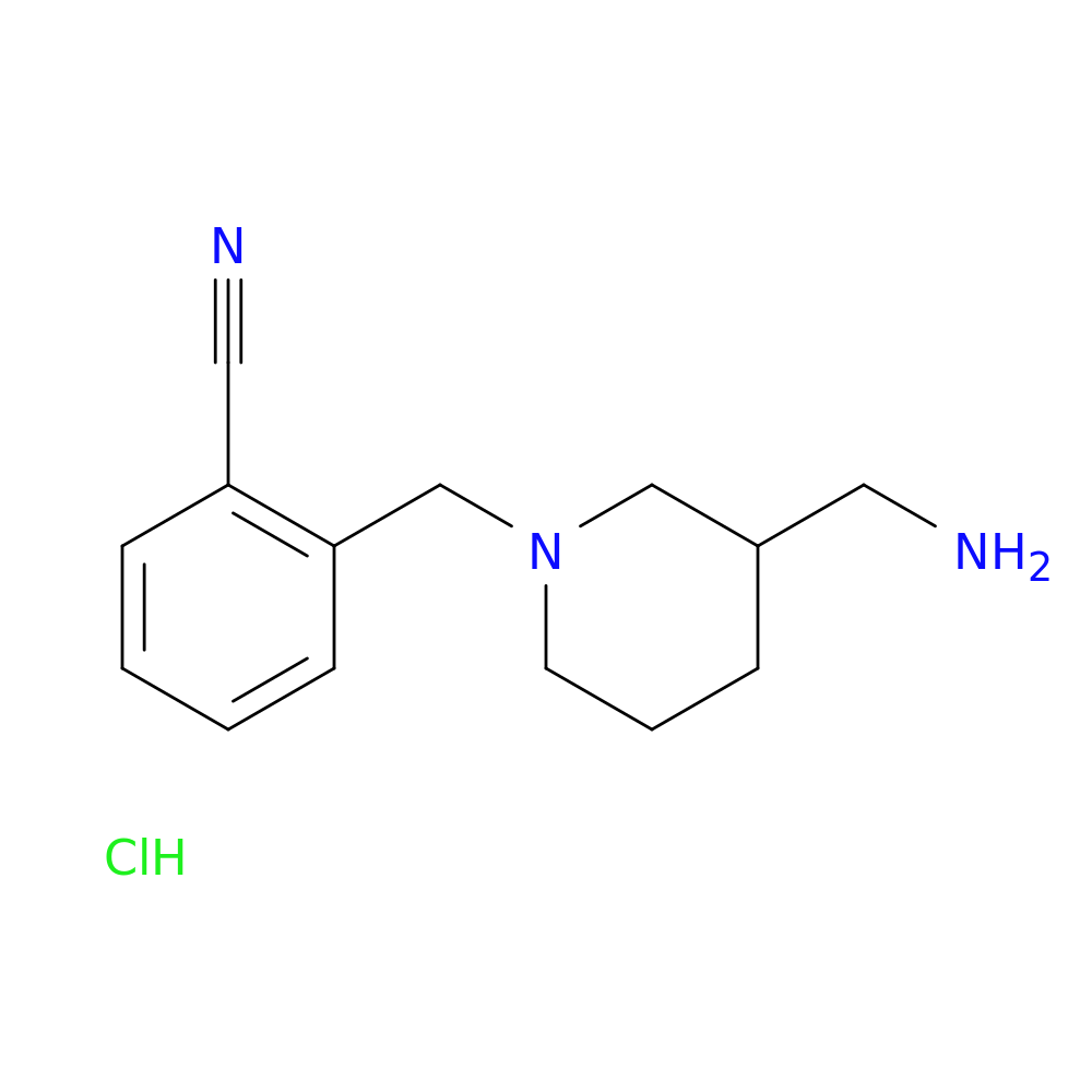 2-((3-(Aminomethyl)piperidin-1-yl)methyl)benzonitrile hydrochloride