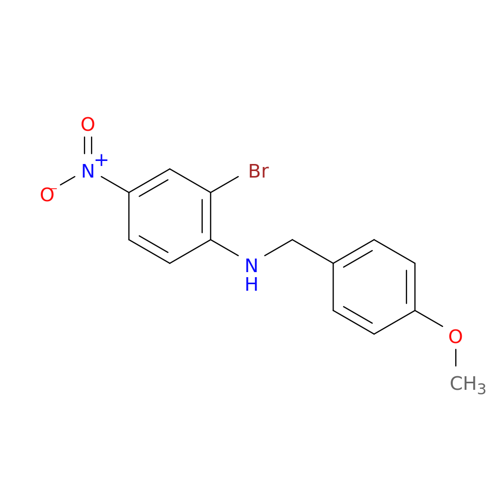 N-(4-methoxybenzyl) 2-bromo-4-nitroaniline