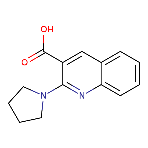 2-(pyrrolidin-1-yl)quinoline-3-carboxylic acid