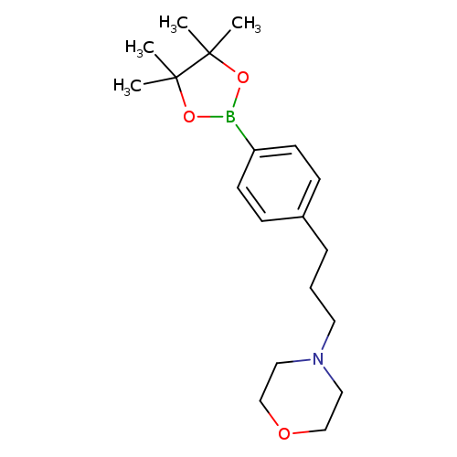 4-{3-[4-(4,4,5,5-tetramethyl-1,3,2-dioxaborolan-2-yl)phenyl]propyl}morpholine