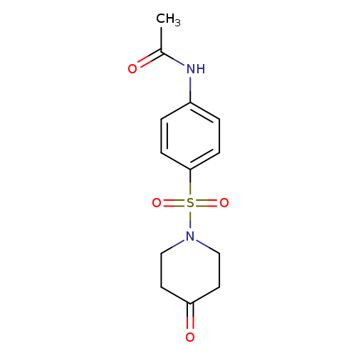 N-{4-[(4-oxopiperidin-1-yl)sulfonyl]phenyl}acetamide