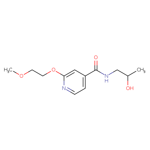N-(2-hydroxypropyl)-2-(2-methoxyethoxy)pyridine-4-carboxamide