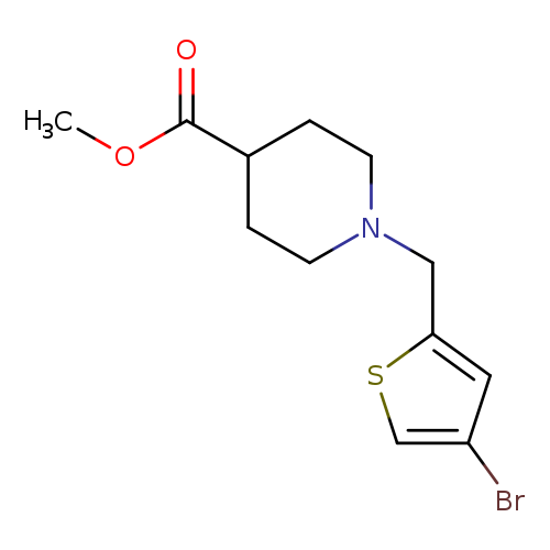 Methyl 1-[(4-bromothiophen-2-yl)methyl]piperidine-4-carboxylate