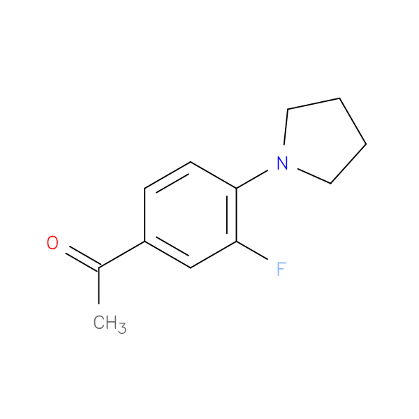 1-(3-Fluoro-4-pyrrolidin-1-ylphenyl)ethanone