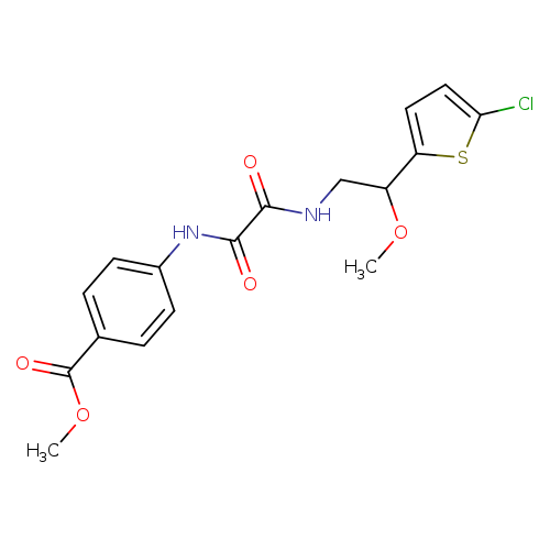 methyl 4-({[2-(5-chlorothiophen-2-yl)-2-methoxyethyl]carbamoyl}formamido)benzoate