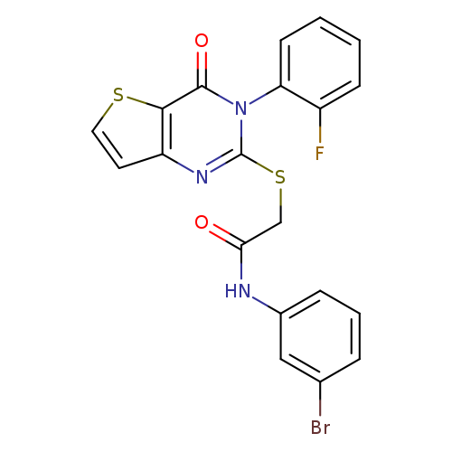N-(3-bromophenyl)-2-{[3-(2-fluorophenyl)-4-oxo-3H,4H-thieno[3,2-d]pyrimidin-2-yl]sulfanyl}acetamide