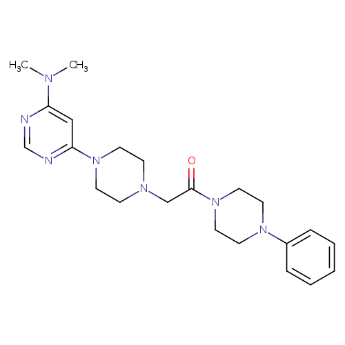2-{4-[6-(dimethylamino)pyrimidin-4-yl]piperazin-1-yl}-1-(4-phenylpiperazin-1-yl)ethan-1-one