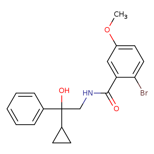 2-bromo-N-(2-cyclopropyl-2-hydroxy-2-phenylethyl)-5-methoxybenzamide