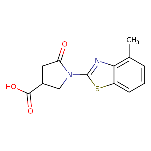1-(4-Methyl-1,3-benzothiazol-2-yl)-5-oxopyrrolidine-3-carboxylic acid