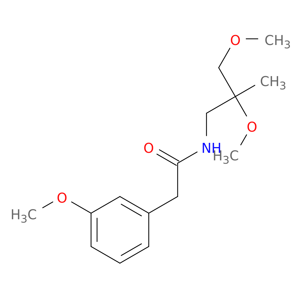 N-(2,3-dimethoxy-2-methylpropyl)-2-(3-methoxyphenyl)acetamide