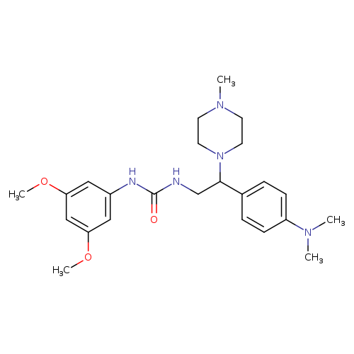 3-(3,5-dimethoxyphenyl)-1-{2-[4-(dimethylamino)phenyl]-2-(4-methylpiperazin-1-yl)ethyl}urea