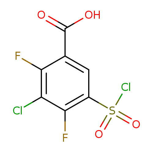 3-chloro-5-(chlorosulfonyl)-2,4-difluorobenzoic acid