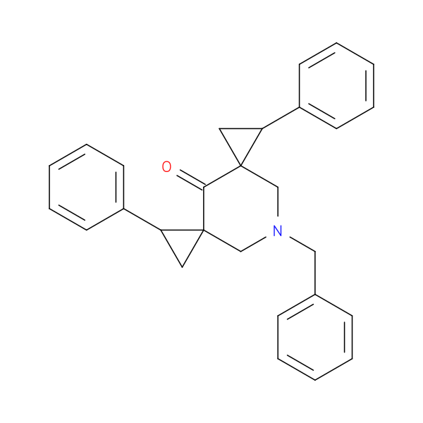 9-benzyl-1,6-diphenyl-9-azadispiro[2.1.2^{5}.3^{3}]decan-4-one