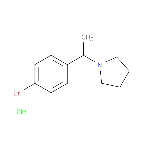 1-[1-(4-bromophenyl)ethyl]pyrrolidine hydrochloride