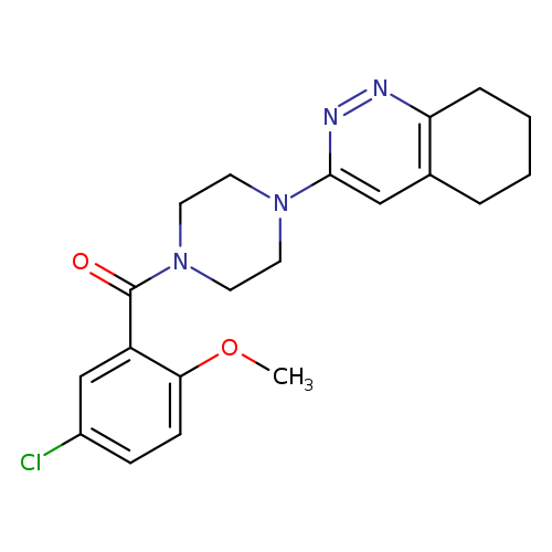 3-[4-(5-chloro-2-methoxybenzoyl)piperazin-1-yl]-5,6,7,8-tetrahydrocinnoline