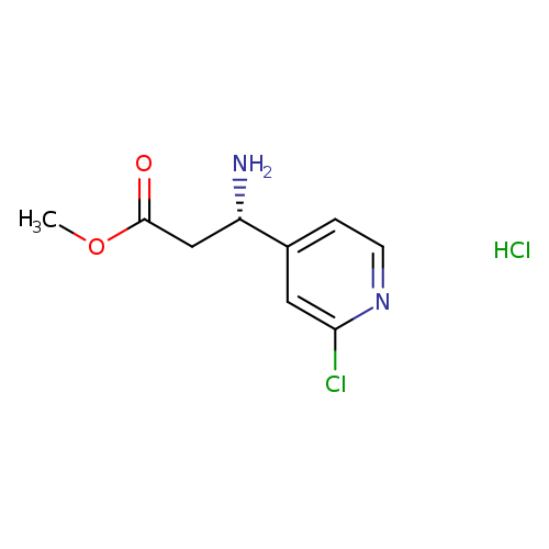 methyl (3S)-3-amino-3-(2-chloropyridin-4-yl)propanoate hydrochloride