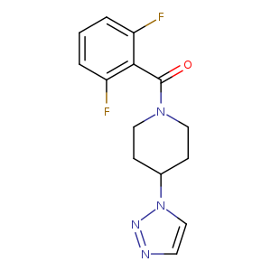 1-(2,6-difluorobenzoyl)-4-(1H-1,2,3-triazol-1-yl)piperidine