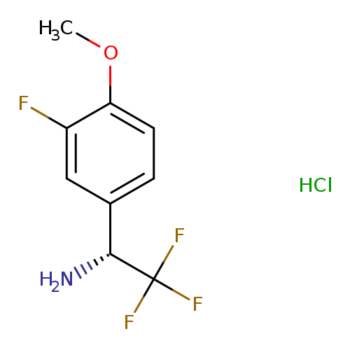 (1R)-2,2,2-trifluoro-1-(3-fluoro-4-methoxyphenyl)ethan-1-amine hydrochloride
