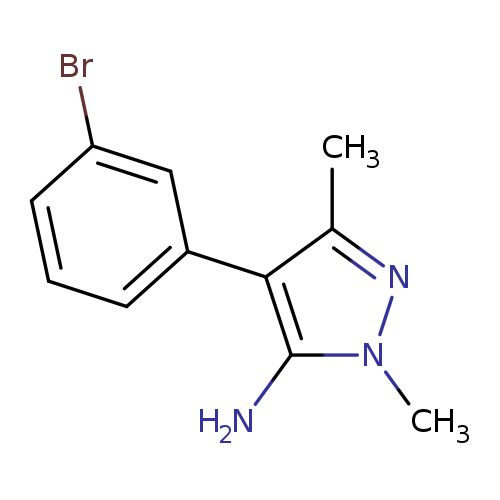4-(3-Bromophenyl)-2,5-dimethylpyrazol-3-amine