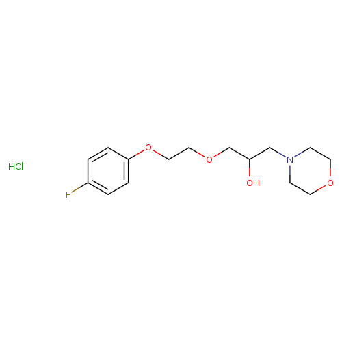 1-[2-(4-fluorophenoxy)ethoxy]-3-(morpholin-4-yl)propan-2-ol hydrochloride