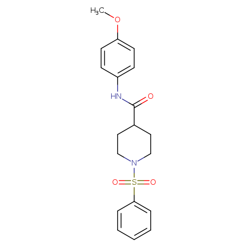 1-(benzenesulfonyl)-N-(4-methoxyphenyl)piperidine-4-carboxamide