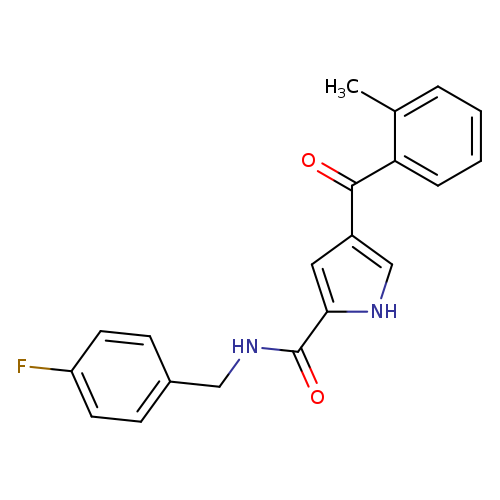 N-[(4-fluorophenyl)methyl]-4-(2-methylbenzoyl)-1H-pyrrole-2-carboxamide