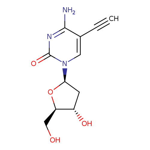 4-Amino-5-ethynyl-1-((2R,4S,5R)-4-hydroxy-5-(hydroxymethyl)tetrahydrofuran-2-yl)pyrimidin-2(1H)-one
